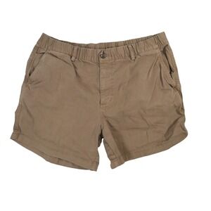 Bearbottom Chino Shorts Mens XL Brown 5.5" Stretch Solid Modern Cotton Spandex